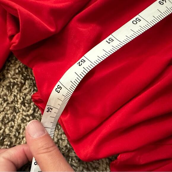 MISA Los Angeles women’s hi Lo dress medium NWT red - Picture 5 of 12